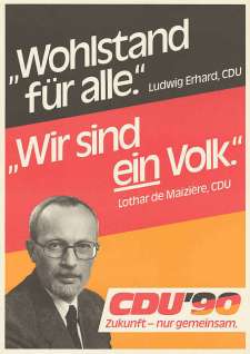 CDU election poster from 1990