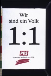 PDS election poster from 1990